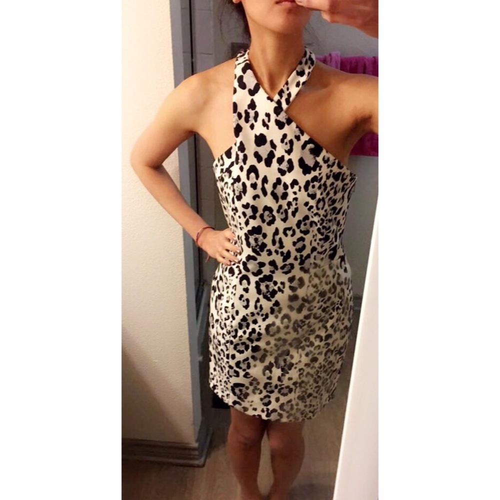 Brand New Nicholas One Shoulder Leopard Dress